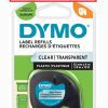 DYMO LETRATAG TAPE CLEAR PLASTIC 12267