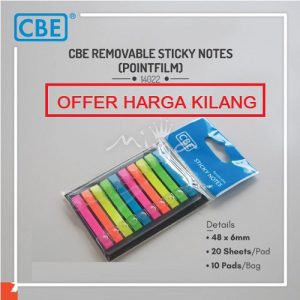 CBE 14022 STICKY NOTE FILM INDEX 18MM X 6MM