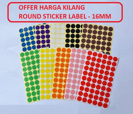 ROUND STICKER LABEL 16MM ROUND STICKER LABEL 16MM