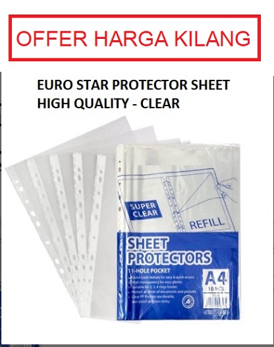 A4 PROTECTOR SHEETS EURO STAR 305A A4 PROTECTOR SHEETS EURO STAR 305A