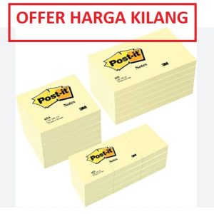 3M654 POST-IT NOTE 76MM X 76MM