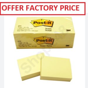 3M653 POST-IT NOTES 38MM X 51MM