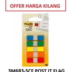 3M683-5CF POST-IT FLAG 0.47" X 1.7"