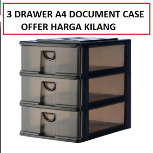 3 TIER A4 DRAWER DOCUMENT CASE
