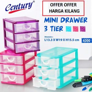 3 TIER MINI DRAWER STORAGE BOX