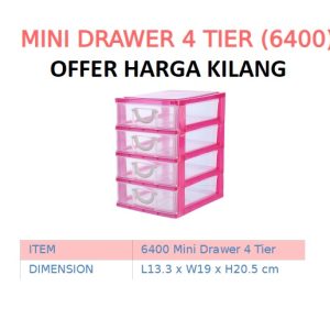 4 TIER MINI DRAWER STORAGE BOX