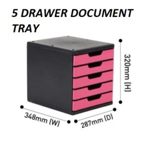 5 TIER DOCUMENT DRAWER | 5 DRAWER A4 DOCUMENT CABINET