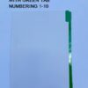 PVC WHITE INDEX WITH GREEN TAB NUMBERING 1-10