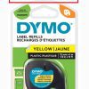 DYMO LETRATAG TAPE YELLOW PLASTIC 91202
