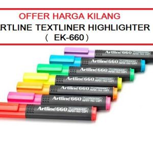 ARTLINE TEXTLINER HIGHLIGHTER ( EK-660 1.0MM - 4.0MM )