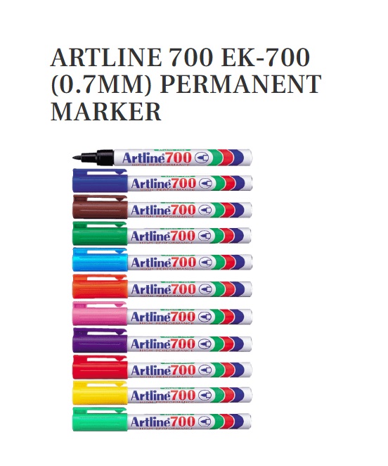 ARTLINE 700 PERMANENT MARKER ARTLINE 700 PERMANENT MARKER