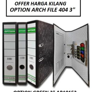 ABBA OPTION ARCH FILE 404 3" | OPTION 406 2"