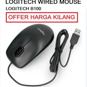 LOGITECH B100 OPTICAL USB WIRED MOUSE