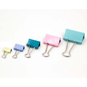 COLORED METAL BINDER CLIPS 32MM ( 24 PCS/BOX )