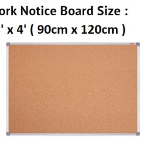 CORK NOTICE BOARD 3' x 4'