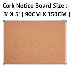 CORK NOTICE BOARD 3' x 5'