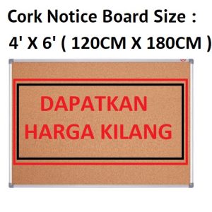 CORK NOTICE BOARD 4' x 6'