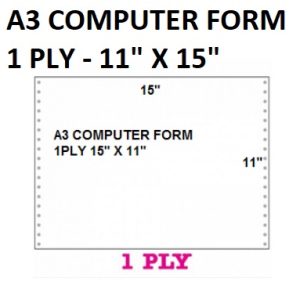 A3 COMPUTER FORM 1PLY 15