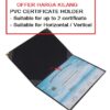 A4 PVC CERTIFICATE HOLDER