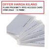 BLANK PROXIMITY RFID ACCESS CARD WHITE CR80 30mil ( 0.76mm ) WITH SERIAL NUMBER
