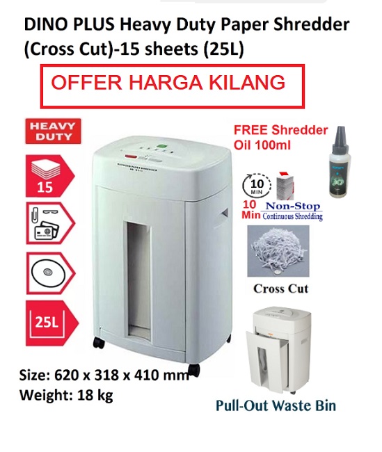 DINO PLUS PAPER SHREDDER DINO PLUS PAPER SHREDDER
