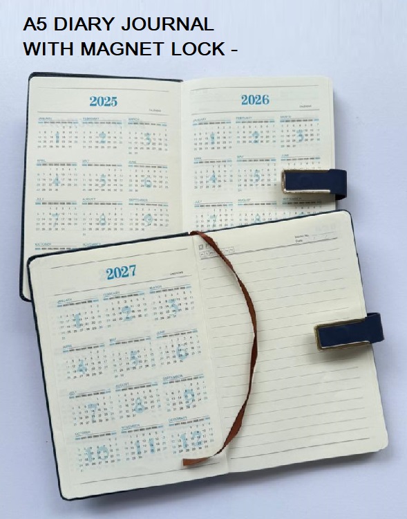 A5 DIARY JOURNAL WITH MAGNET LOCK A5 DIARY JOURNAL WITH MAGNET LOCK