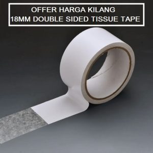 Specifications Product Type: Double Sided Tissue Tape Tape Width: 18 mm Tape Length: 10 Yard Backing Material: Tissue Paper Adhesive Type: Double-Sided Adhesive Colour: White / Off-White Application: Mounting, crafts, decoration, stationery, office work, and general fixing Key Features Double-Sided Adhesive: Firstly, the adhesive on both sides allows materials to be attached conveniently while keeping the tape hidden between the surfaces. Practical 18mm Width: Moreover, the 18mm width is suitable for narrow and general-purpose bonding, making it convenient for various applications. 10-Yard Roll: In addition, the 10-yard length provides a practical supply for repeated everyday use. Easy to Apply: Furthermore, the tissue backing is flexible and easy to cut, position, and apply to different surfaces. Versatile Usage: Besides that, it is suitable for crafts, decorations, displays, stationery projects, office work, and general fixing tasks. Neat & Clean Finish: Therefore, the double-sided design helps create a tidy appearance without visible tape on the outside. Convenient Everyday Solution: Finally, DOUBLE SIDED TISSUE TAPE 18MM X 10Y is a practical adhesive choice for home, school, office, craft, and DIY projects.