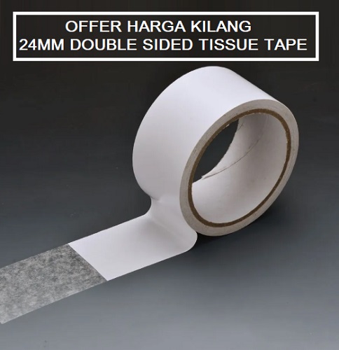 DOUBLE SIDED TISSUE TAPE 24MM X 10Y DOUBLE SIDED TISSUE TAPE 24MM X 10Y