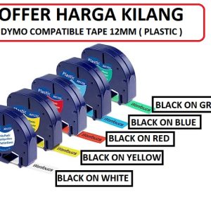 DYMO LETRATAG TAPE 12MM COMPATIBLE