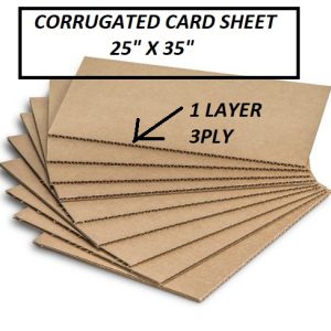 CORRUGATED CARD SHEET 25" X 35"