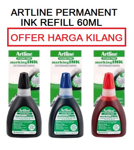 Artline Permanent Marking Ink Refill 60ml Artline Permanent Marking Ink Refill 60ml