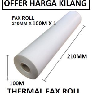 THERMAL FAX ROLL 210X100X1