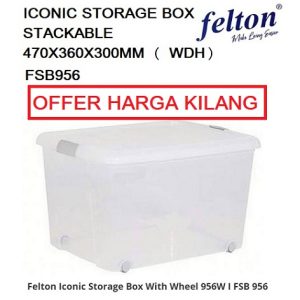 TRANSPARENT STORAGE BOX 40L FSB 956
