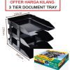 3 TIER PLASTIC DOCUMENT TRAY ( LUCKY STAR LS8230 )