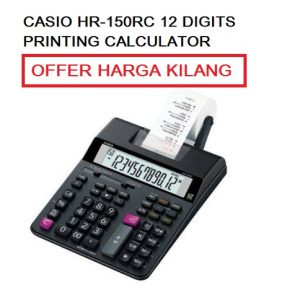 CASIO HR-150RC 12 DIGITS PRINTING CALCULATOR
