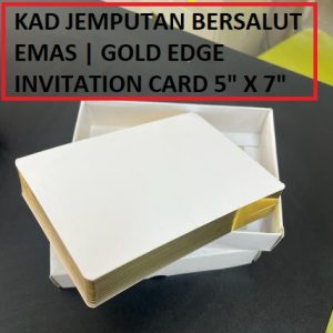 KAD JEMPUTAN BERSALUT EMAS | GOLD EDGE INVITATION CARD 5