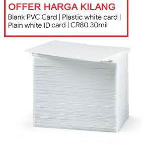 BLANK PVC ID CARD WHITE THICK CR80 30mil ( 0.76mm )