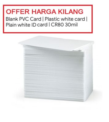 BLANK PVC ID CARD WHITE THICK CR80 30mil ( 0.76mm )