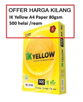 A4 80GSM IK YELLOW