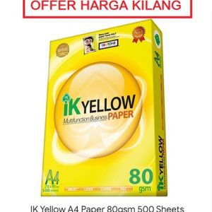 A4 PAPER 80GSM IK YELLOW