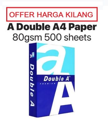 DOUBLE A PAPER A4 80GSM 