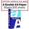 A4 80GSM DOUBLE A PAPER