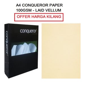 A4 CONQUEROR PAPER LAID VELLUM