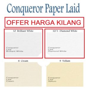 A4 CONQUEROR PAPER LAID WHITE