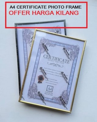 A4 CERTIFICATE PHOTO FRAME ( WOOD FRAME )