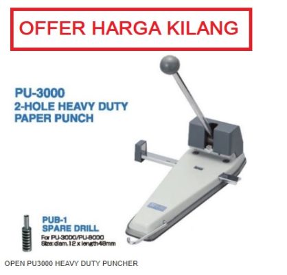 OPEN PU3000 HEAVY DUTY PUNCHER
