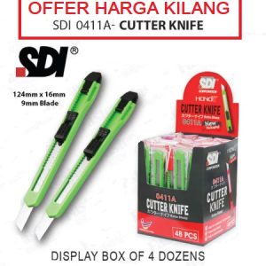SDI 0411A CUTTER KNIFE 9MM