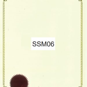 CERTIFICATE CARD WITH RED SEAL - SSM06