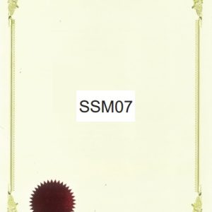 CERTIFICATE CARD WITH RED SEAL - SSM07