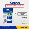 BROTHER TAPE 12MM TZE-131 BLACK ON CLEAR